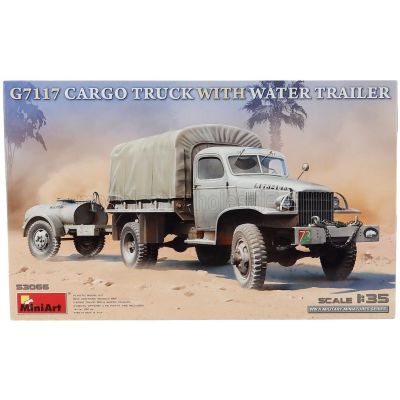 MINIART CHEVROLET G7117 CARGO TRUCK 2-ASSI WITH WATER TANK TRAILER 1955 1/35