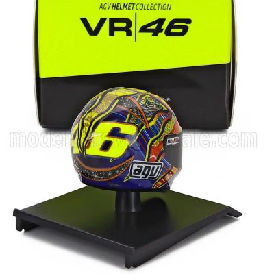 MINICHAMPS AGV CASCO HELMET VALENTINO ROSSI WORLD CHAMPION MOTOGP GP SEASON 2008 - VARIOUS 1/10