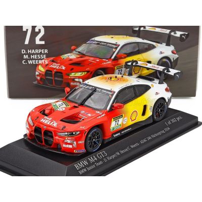 MINICHAMPS BMW 4-SERIES M4 GT3 3.0L TWIN TURBO TEAM BMW RMG N 72 3rd 24h NURBURGRING 2024 DAN HARPER - MAX HESSE - CHARLES WEERT
