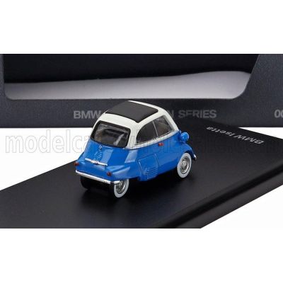 MINICHAMPS BMW ISETTA CLOSED ROOF 1960 - BLUE WHITE 1/64