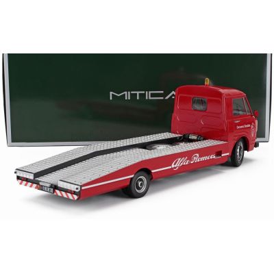 MITICA DIECAST ALFA ROMEO A12 (F12) CARRO ATTREZZI SECONDA SERIE 1977 - TOW TRUCK - ABSCHLEPPWAGEN - DÉPANNEUSE - RED BLACK 1/18