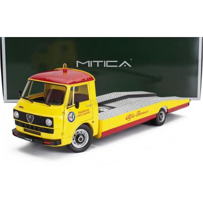 MITICA DIECAST ALFA ROMEO A12 (F12) CARRO ATTREZZI SECONDA SERIE 1977 - TOW TRUCK - ABSCHLEPPWAGEN - DÉPANNEUSE - YELLOW RED 1/1