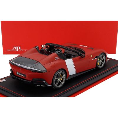 MR MODELS FERRARI 12CILINDRI V12 830cv SPIDER OPEN N 25 2025 - ROSSO RACING - MATT RED WHITE 1/18