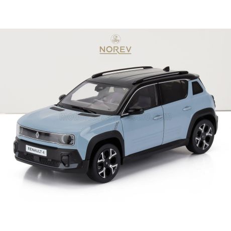 NOREV RENAULT R4 E-TECH 100% 2025 - LIGHT BLUE 1/18