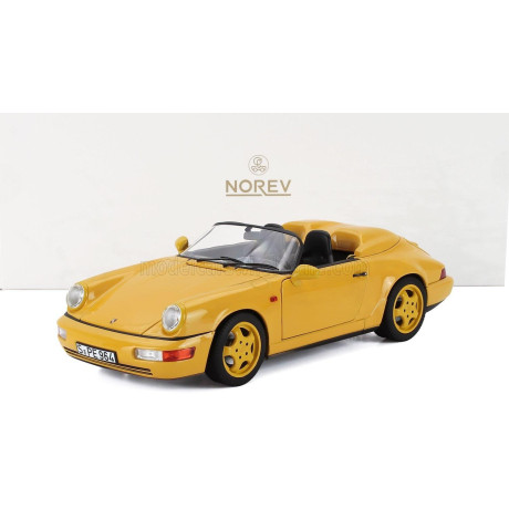 NOREV PORSCHE 911 964 SPEEDSTER CABRIOLET OPEN 1993 - YELLOW 1/18