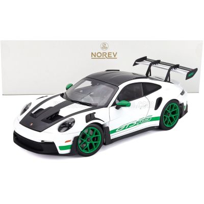 NOREV PORSCHE 911 992 GT3 RS TRIBUTE TO CARRERA RS PACKAGE COUPE 2022 - WHITE GREEN 1/18