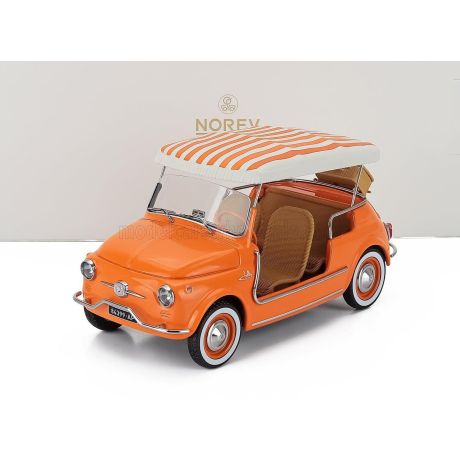 NOREV FIAT 500 JOLLY 1965 - ORANGE 1/18
