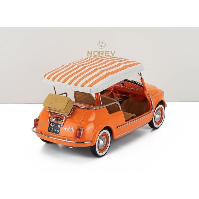 NOREV FIAT 500 JOLLY 1965 - ORANGE 1/18