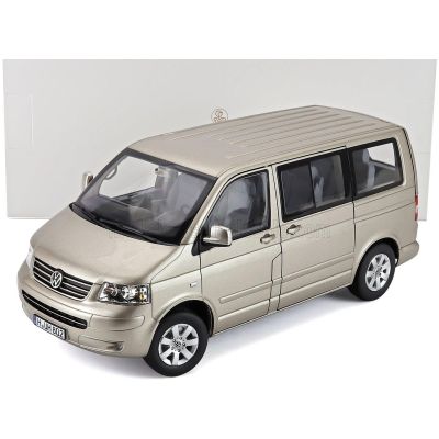 NOREV VOLKSWAGEN T5 MULTIVAN MINIBUS 2003 - BEIGE MET 1/18