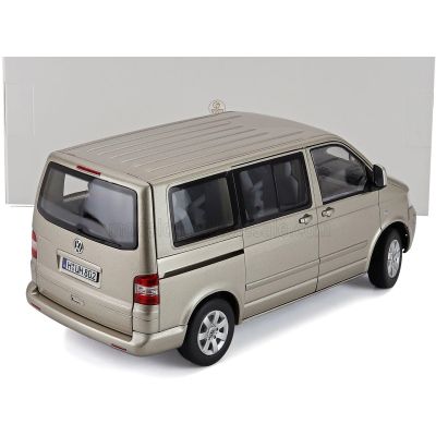 NOREV VOLKSWAGEN T5 MULTIVAN MINIBUS 2003 - BEIGE MET 1/18