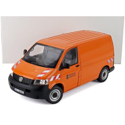 NOREV VOLKSWAGEN T5 VAN TRANSPORTER 2003 - ORANGE 1/18