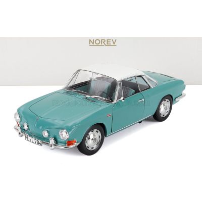 NOREV VOLKSWAGEN KARMANN GHIA TYPE 34 COUPE 1961 - PACIFIC GREEN WHITE 1/18