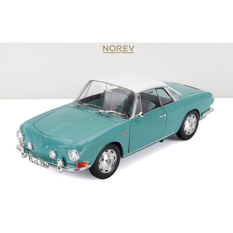 NOREV VOLKSWAGEN KARMANN GHIA TYPE 34 COUPE 1961 - PACIFIC GREEN WHITE 1/18