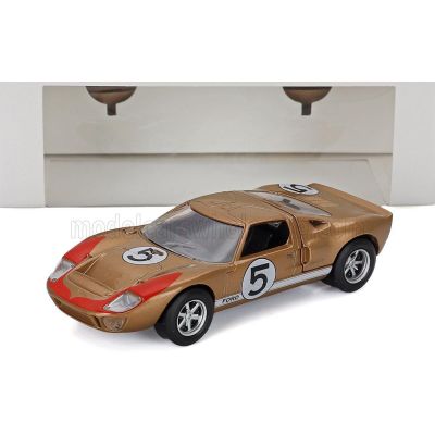 NOREV FORD USA GT40 MKII 7.0L V8 TEAM HOLMAN & MOODY N 5 3rd 24h LE MANS 1966 RONNIE BUCKNUM - DICK HUTCHERSON - GOLD RED 1/43