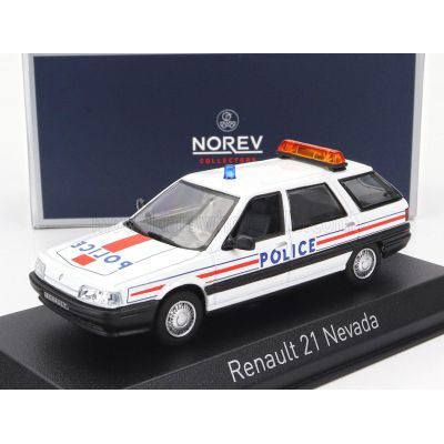 NOREV RENAULT R21 NEVADA SW STATION WAGON POLICE NATIONALE 1989 - RED 1/43