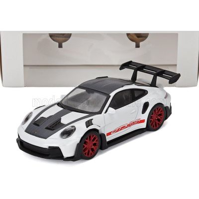 NOREV PORSCHE 911 992 GT3 RS WEISSACH PACKAGE COUPE 2022 - WHITE BLACK RED 1/43