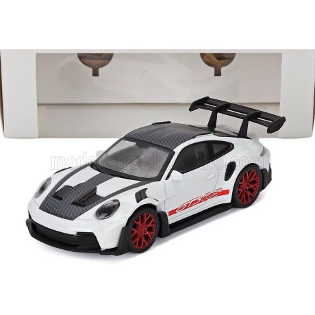 NOREV PORSCHE 911 992 GT3 RS WEISSACH PACKAGE COUPE 2022 - WHITE BLACK RED 1/43