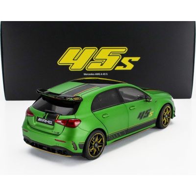 NZG MERCEDES BENZ A-CLASS A45S 4-MATIC AMG 2023 - GREEN MET BLACK 1/18