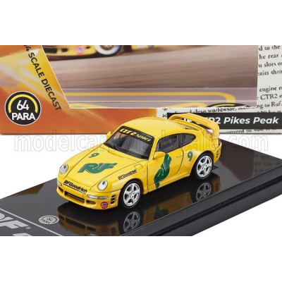 PARAGON MODELS PORSCHE 911 993 RUF CTR 2 COUPE N 9 RALLY PIKES PEAK INTERNATIONAL HILL CLIMB LHD 1995 - YELLOW 1/64