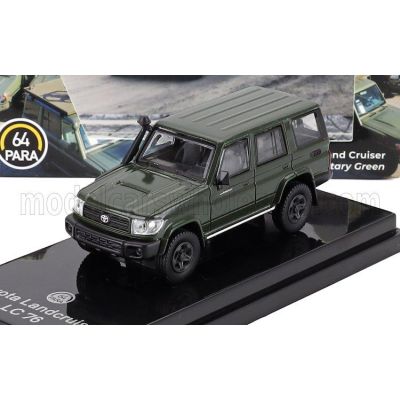 PARAGON MODELS TOYOTA LAND CRUISER LC76 OFF ROAD LHD 2014 - MILITARY GREEN 1/64