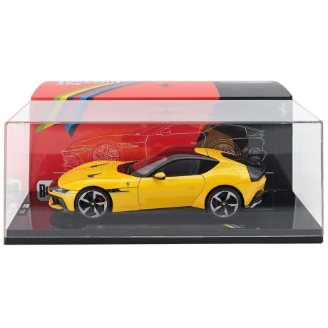 POLISTIL FERRARI 12CILINDRI 2024 - WITH SHOWCASE - NUMBERED ONE BY ONE - GIALLO MODENA - YELLOW 1/18