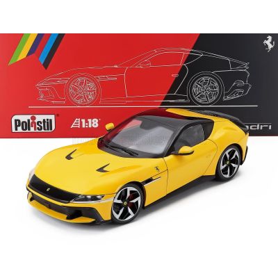 POLISTIL FERRARI 12CILINDRI 2024 - WITH SHOWCASE - NUMBERED ONE BY ONE - GIALLO MODENA - YELLOW 1/18