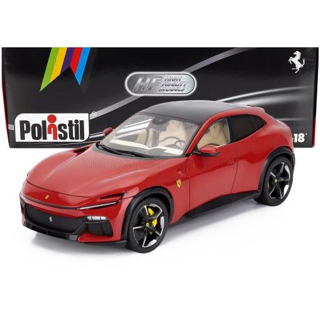 POLISTIL FERRARI PUROSANGUE 2022 - ROSSO CORSA 322 - CREAM INTERIOR 1/18