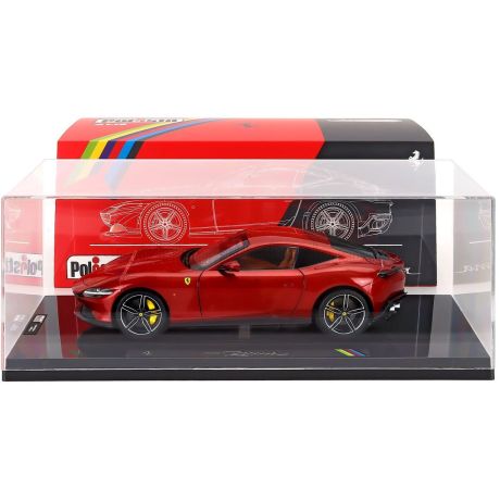 POLISTIL FERRARI ROMA 2019 - WITH SHOWCASE - NUMBERED ONE BY ONE - ROSSO MAGMA - RED MET 1/18