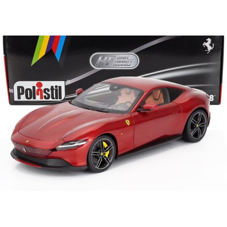 POLISTIL FERRARI ROMA 2019 - ROSSO MAGMA - RED MET 1/18