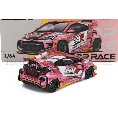 POP RACE LIMITED TOYOTA YARIS GR EVA RT GOODRIDE N 08 RACING 2023 - PINK MET 1/64