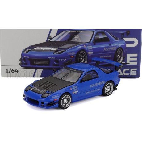 POP RACE LIMITED MAZDA RX-7 (FC3S) RE-AMEMIYA 2006 - BLUE BLACK 1/64
