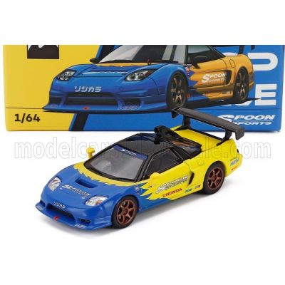 POP RACE LIMITED HONDA NSX-R GT SPOON 2005 - YELLOW BLUE 1/64