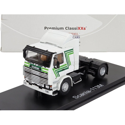 PREMIUM CLASSIXXS SCANIA 113 M TRACTOR TRUCK 2-ASSI 1987 - WHITE GREEN 1/43