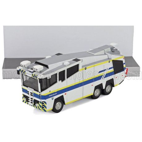 PREMIUM CLASSIXXS ROSENBAUER WASSERFER 10000 POLICIJA TANKER TRUCK 3-ASSI 2009 - WHITE 1/87