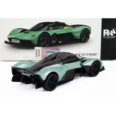 RE EL TOYS ASTON MARTIN VALKIRIE N 001 2023 - LIGHT GREEN BLACK 1/43