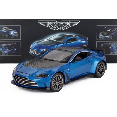 RE EL TOYS ASTON MARTIN V12 VANTAGE 2023 - BLUE CARBON BLACK 1/24