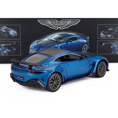 RE EL TOYS ASTON MARTIN V12 VANTAGE 2023 - BLUE CARBON BLACK 1/24