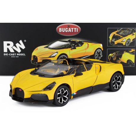 RE EL TOYS BUGATTI MISTRAL W16 2023 - YELLOW 1/24