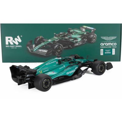 RE EL TOYS ASTON MARTIN F1  AMR24 TEAM ARAMCO COGNIZANT N 14 SEASON 2024 FERNANDO ALONSO - GREEN BLACK 1/24