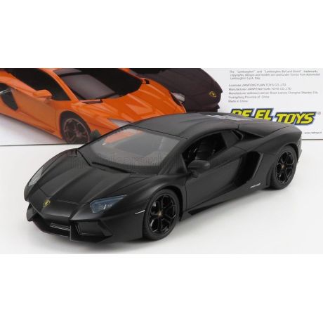 RE EL TOYS LAMBORGHINI AVENTADOR LP700-4 2011 - MATT BLACK 1/14