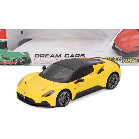 RE EL TOYS MASERATI MC20 2020 - YELLOW BLACK 1/24