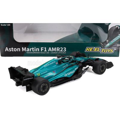 RE EL TOYS ASTON MARTIN F1  AMR23 TEAM ARAMCO COGNIZANT N 14 SEASON 2023 FERNANDO ALONSO - GREEN BLACK 1/20