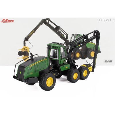 SCHUCO JOHN DEERE 1270 8W HARVESTER - ABBATTITRICE ALBERI - GREEN YELLOW 1/32