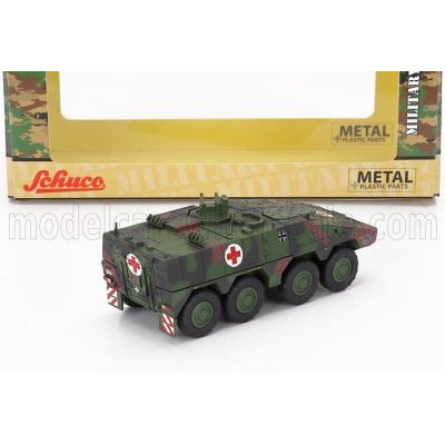 SCHUCO TANK BOXER MILITARY ARMY MEDIC UNIT 1945 - CAMOUFLAGE 1/87