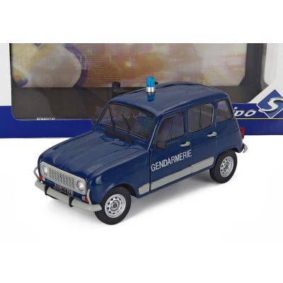 SOLIDO RENAULT R4 GTL GENDARMERIE 1986 - BLUE 1/18