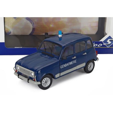 SOLIDO RENAULT R4 GTL GENDARMERIE 1986 - BLUE 1/18