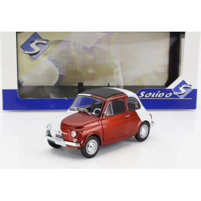 SOLIDO FIAT 500 ITALIAN LIVERY TRIBUTE 1965 - RED GREEN WHITE 1/18