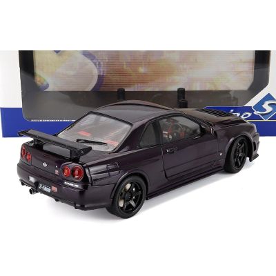 SOLIDO NISSAN SKYLINE GT-R (R34) Z-TUNE 1999 - PURPLE 1/18