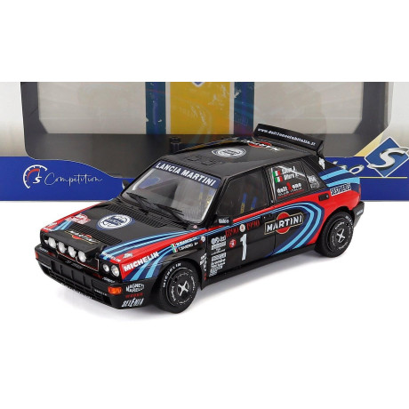 SOLIDO LANCIA DELTA HF INTEGRALE EVO MARTINI 16V (night version) N 1 TRIBUTE TO MIKI BIASION RALLY MONTECARLO 1990 - BLACK 1/18