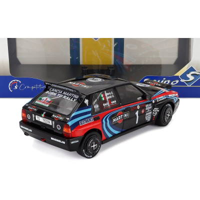 SOLIDO LANCIA DELTA HF INTEGRALE EVO MARTINI 16V (night version) N 1 TRIBUTE TO MIKI BIASION RALLY MONTECARLO 1990 - BLACK 1/18